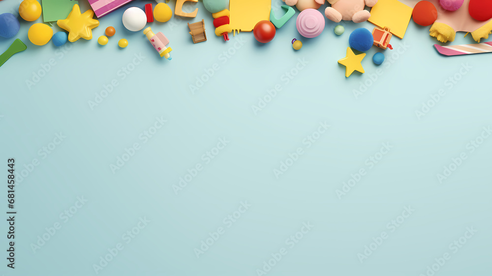 Baby toy frame background, Children's Day, holiday decoration material, PPT background Baby toy frame background, Children's Day, holiday decoration material, PPT background