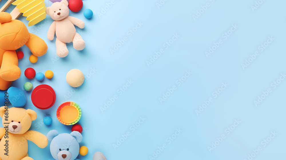 Baby toy frame background, Children's Day, holiday decoration material, PPT background Baby toy frame background, Children's Day, holiday decoration material, PPT background