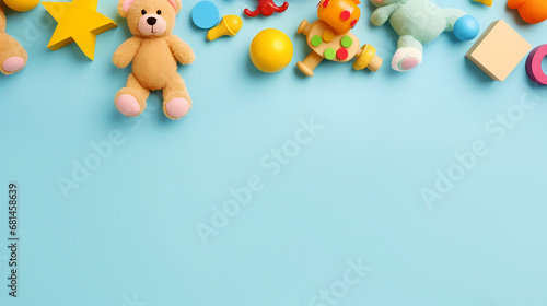 Baby toy frame background, Children's Day, holiday decoration material, PPT background