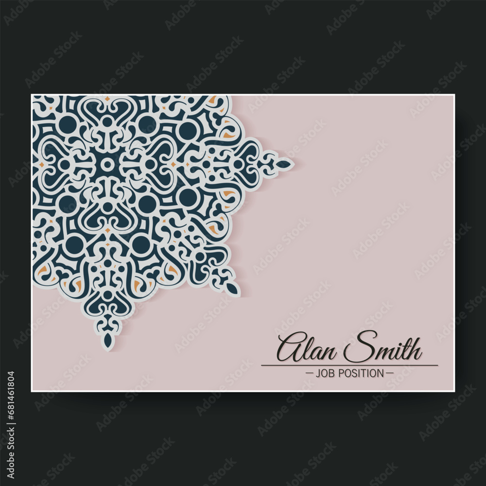Fototapeta premium mandala style business card design