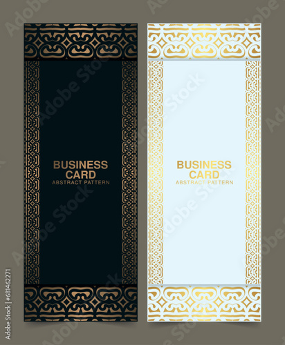 elegant gold pattern card design