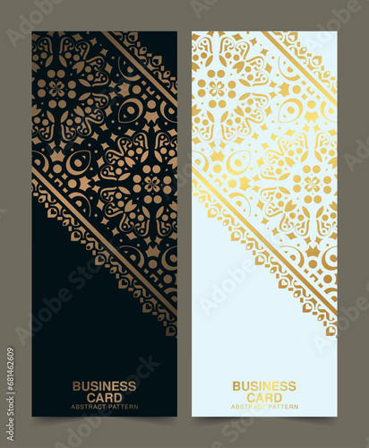 elegant gold pattern card design