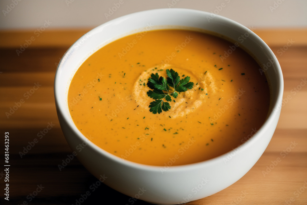 Soup. Pumpkin soup with cream and parsley. Creamy tomato soup. Chicken noodle soup. Generative AI Soup. Pumpkin soup with cream and parsley. Creamy tomato soup. Chicken noodle soup. Generative AI