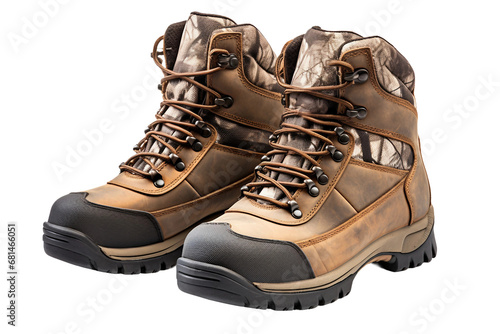 Hunting Boots Isolated on a transparent background