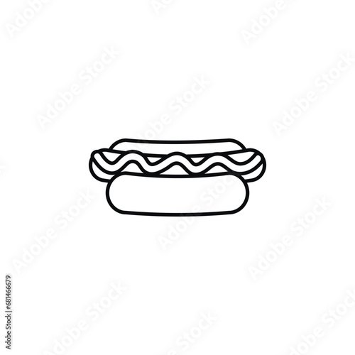 food of hod dog icon