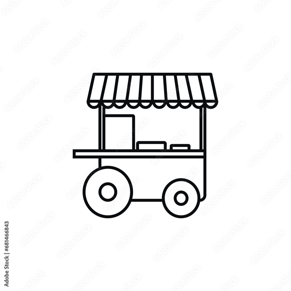 street food stand icon symbol template for graphic and web design collection street food stand icon symbol template for graphic and web design collection