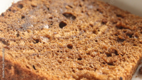 close-up image of texture of a bread