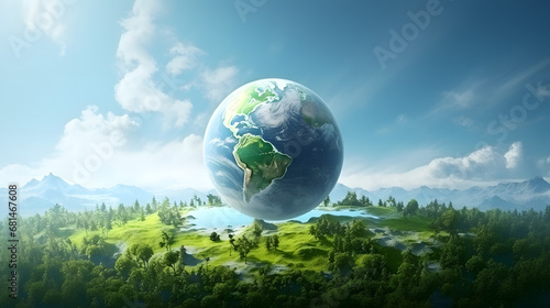 green planet earth © Sergyi