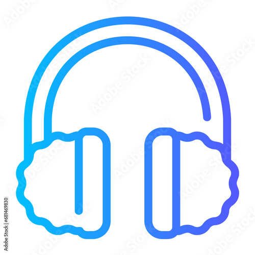 earmuff gradient icon