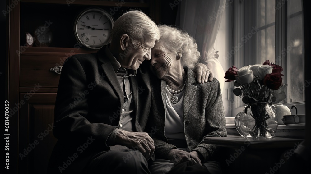 Elderly Love: Serene Seaside Stroll of a Lifelong Bond Elderly Love: Serene Seaside Stroll of a Lifelong Bond