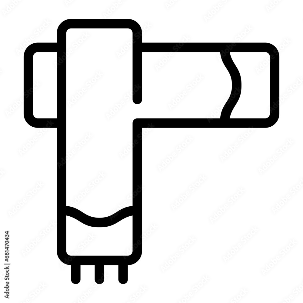 scarf line icon scarf line icon