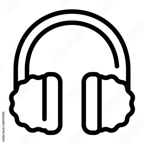 earmuff line icon