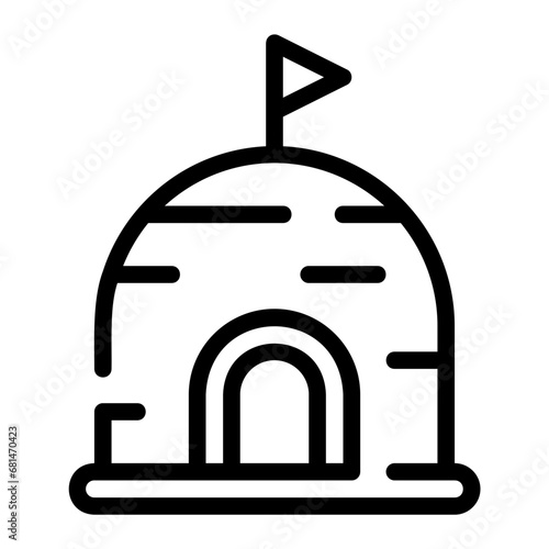 igloo line icon