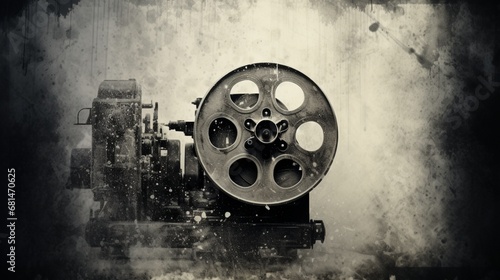 A realistic digital representation of a black and white vintage film grain texture, ideal for creating a nostalgic and timeless atmosphere in your work
