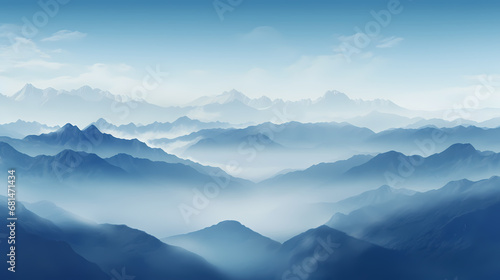 Blue mountains abstract background poster web page PPT, abstract art background
