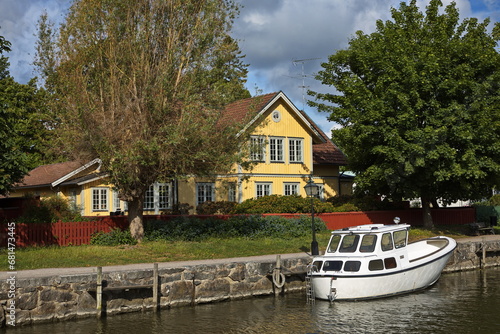 Architecture at the river Trosaan in Trosa, Södermanland, Sweden, Europe
 photo