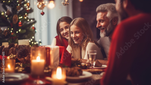 Cozy Christmas Family Dinner