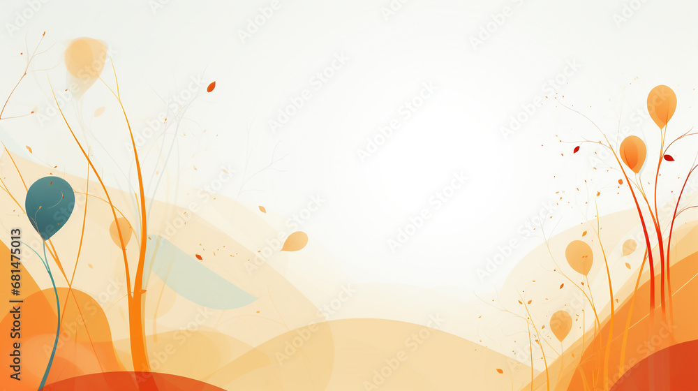 presentation background template with flower