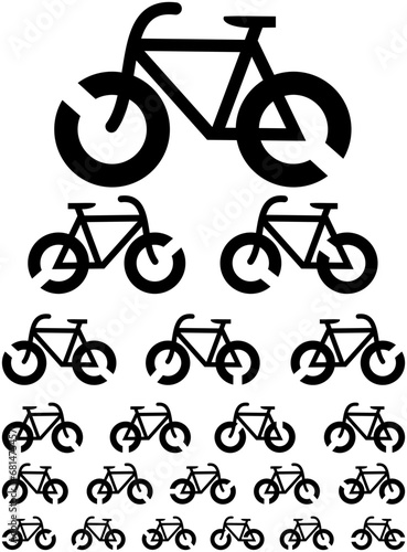 Fahrrad Sehtest Illustration