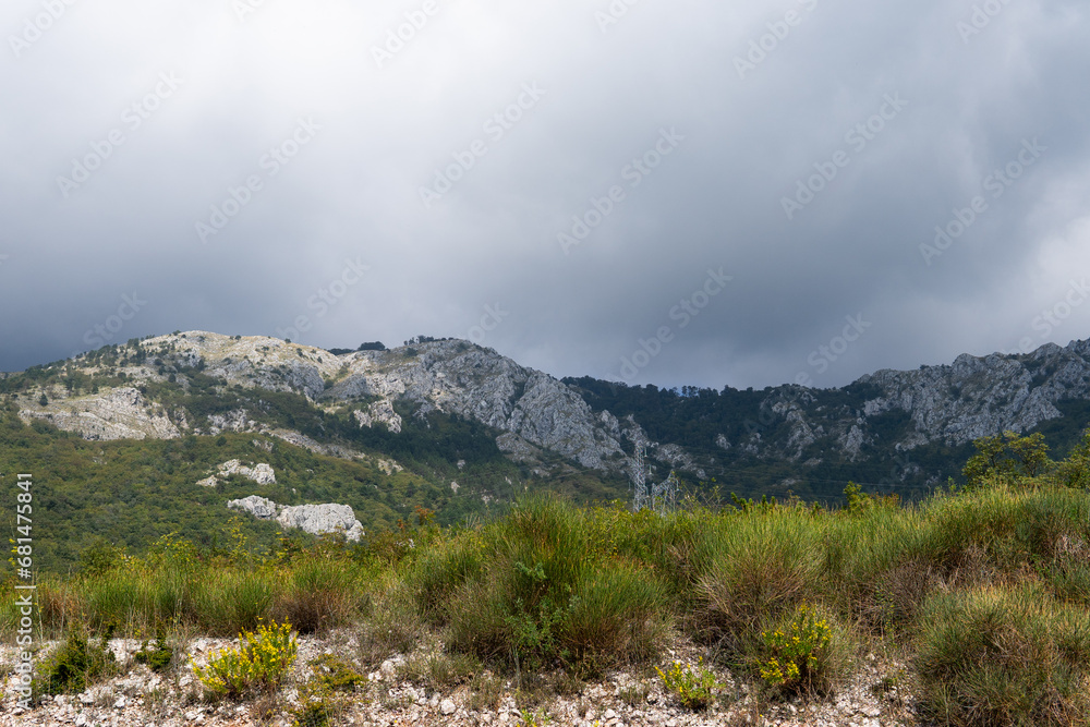 landscape with clouds