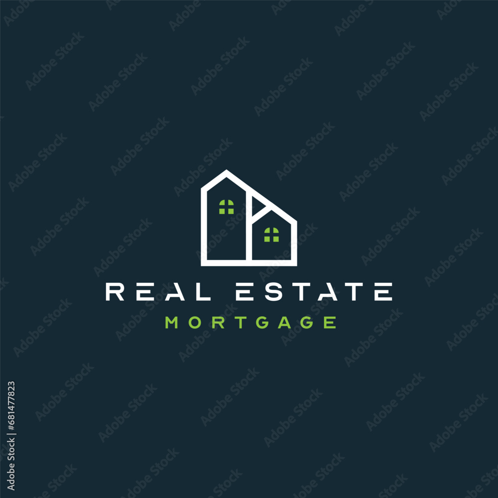 Real Estate Apartment Building Logo Business Chart Logo design Urban City