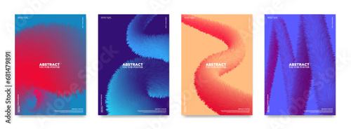 Abstract Fluffy Backgrounds - Vibrant and Colorful Vector Designs for Modern and Trendy Projects