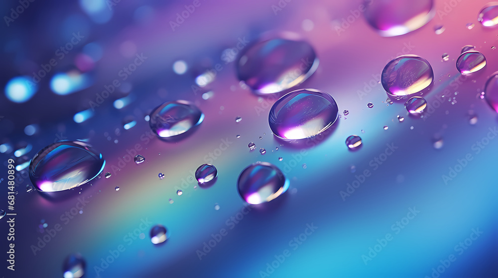 Dreamy translucent water drop abstract background poster web page PPT, abstract art background