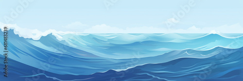 Minimal ocean waves background