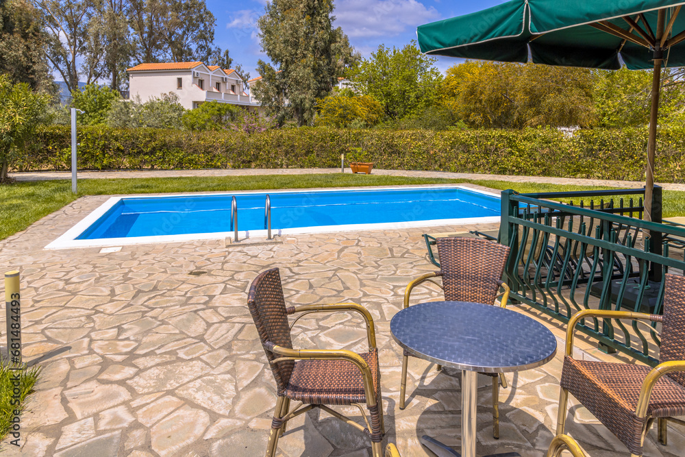 Fototapeta premium Swimming pool at holiday Bungalow