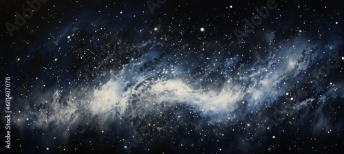 Abstract galaxy star space formation background. Generative AI technology.