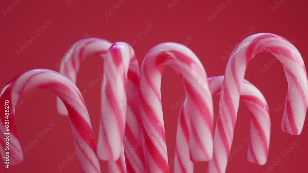 Red Colored Sweet Candy Canes Red Colored Sweet Candy Canes