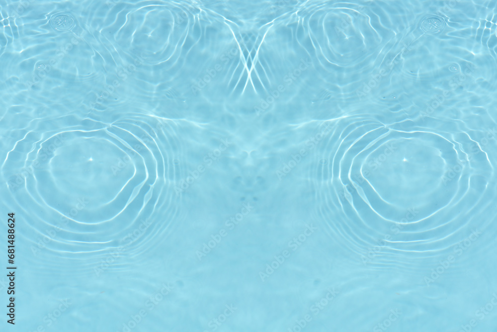 Blue water with ripples on the surface. Defocus blurred transparent white-black colored clear calm water surface texture with splash and bubbles. Water waves with shining pattern texture background. Blue water with ripples on the surface. Defocus blurred transparent white-black colored clear calm water surface texture with splash and bubbles. Water waves with shining pattern texture background.