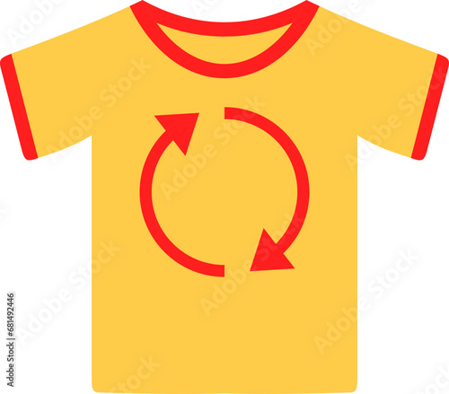 Recycle shirt icon