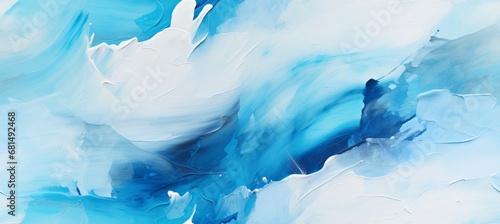 Abstract blue ink paint texture background. Generative AI technology. 
