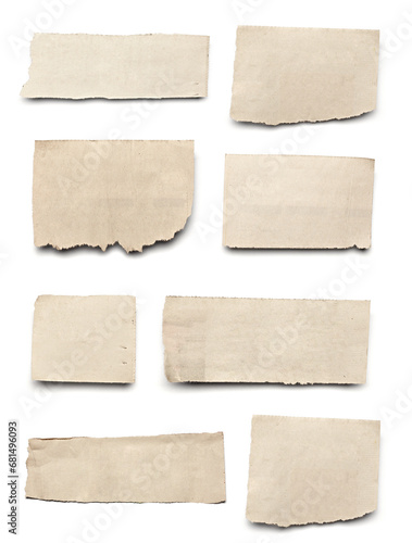 Obraz na plátně newspaper paper background news torn  blank ripped piece message rip note empty