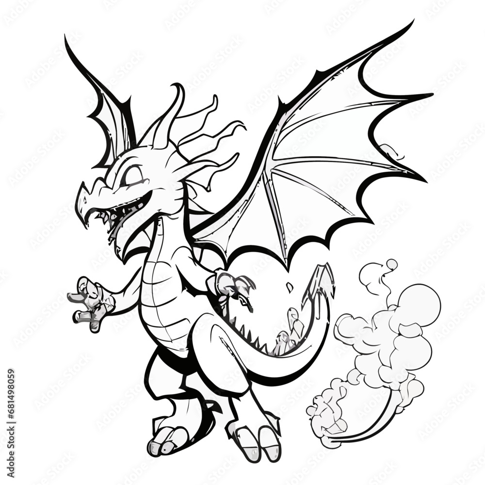 dragon with wings