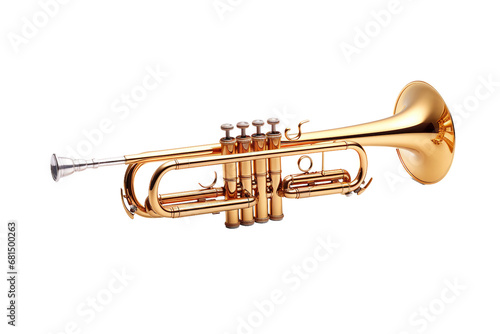 Isolated Trumpet Play on a transparent background