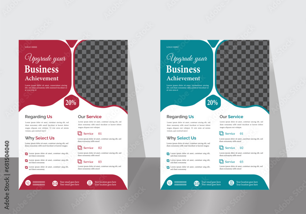 Creative , Modern and Elegant Business Flyer Design.