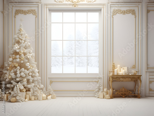 christmas tree in the window