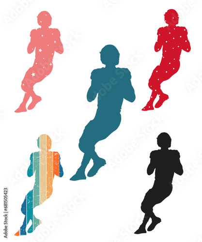 American Football Player Silhouette