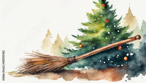 An old broom and a Christmas tree - Epiphany