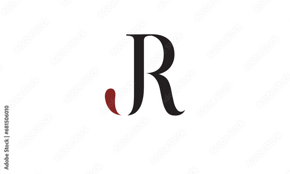 JR, RJ , J , R , Abstract Letters Logo Monogram JR, RJ , J , R , Abstract Letters Logo Monogram