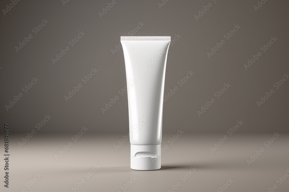 A Blank Cosmetic Tube Mockup, a Perfect Canvas for Beauty and Cosmetic Product Design, Offering an Empty Palette Ready for Infinite Possibilities in the World of Cosmetic Packaging and Presentation A Blank Cosmetic Tube Mockup, a Perfect Canvas for Beauty and Cosmetic Product Design, Offering an Empty Palette Ready for Infinite Possibilities in the World of Cosmetic Packaging and Presentation