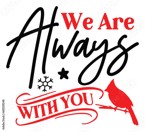 Christmas Cardinals sticker SVG vector file 