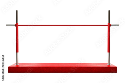 Gymnastic Bars Alone on a transparent background photo