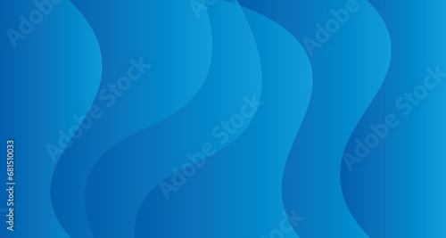 Abstract blue wave shape with futuristic concept background fluid shapes and line composition with trendy gradients. Vector illustration.