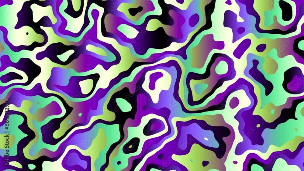 custom made wallpaper toronto digitalSeamless abstract psychedelic wavy background for loop playback. 4k video. Bright psychedelic colors.