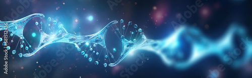 Abstract DNA Helix Banner