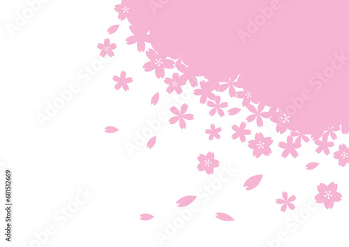 春 桜の背景素材