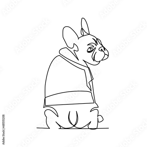 Bulldog vector illusteation